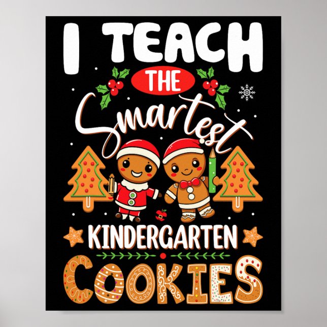 Póster Enseño Las Cookies Más Inteligentes De Los Docente (Frente)