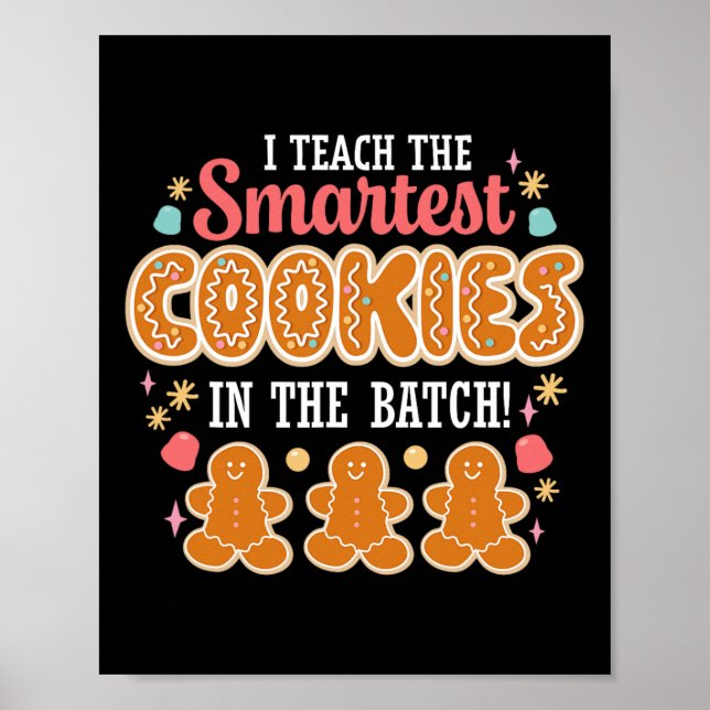 Póster Enseño Las Cookies Más Inteligentes En El Maestro  (Frente)