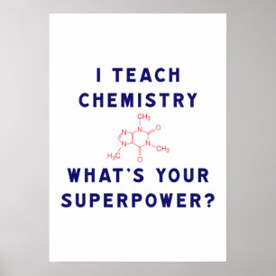 Póster Enseño Química ¿Cuál es tu superpoder?