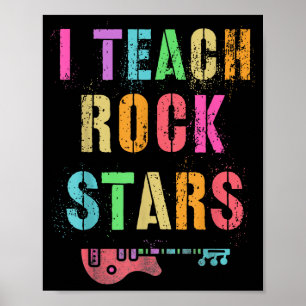 Póster Enseño Vibraciones de Banda a Rockstars Profesor d