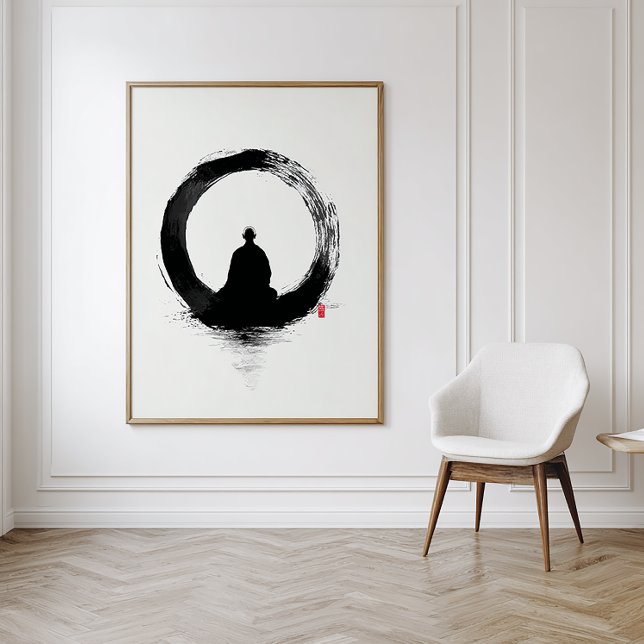 Póster Enso Circle - Zen Ink Wall Art - Minimal Decor (Subido por el creador)