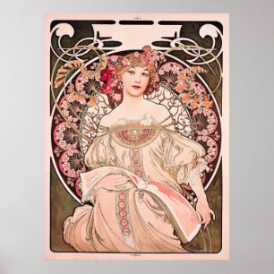 Póster Ensoñación de Alphonse Mucha