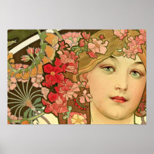 Póster Ensueño de Alfonso Mucha