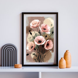 Póster Ensueño de Amapola Vintage