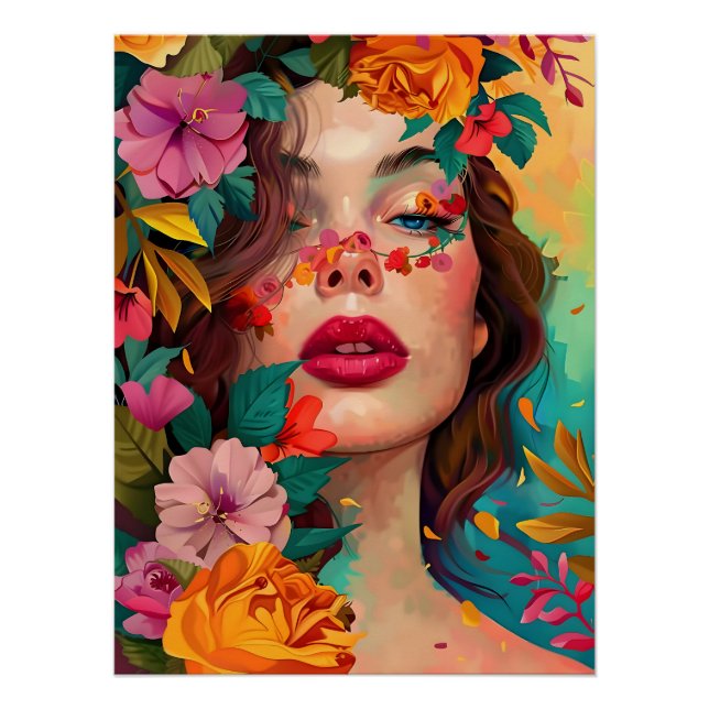 Póster Ensueño Floral (Anverso)