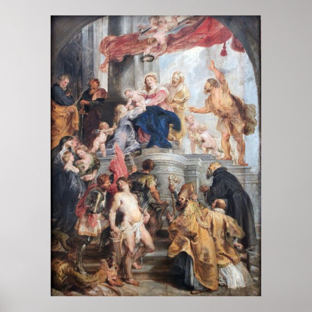 Póster Enthroned Madonna (Frente)