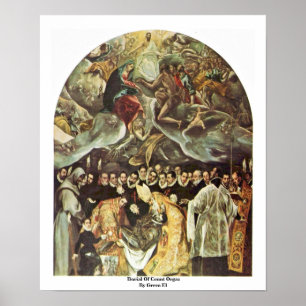 Póster Entierro de la cuenta Orgaz por el EL de Greco