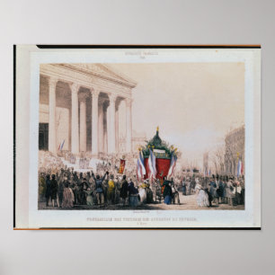 Póster Entierro de las víctimas del La Madeleine