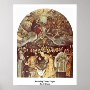 Póster Entierro Del Conde Orgaz Por El Greco