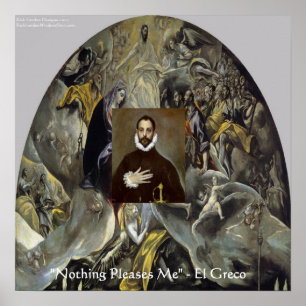 Póster Entierro El Greco Del Poster Del Conde Y Cita