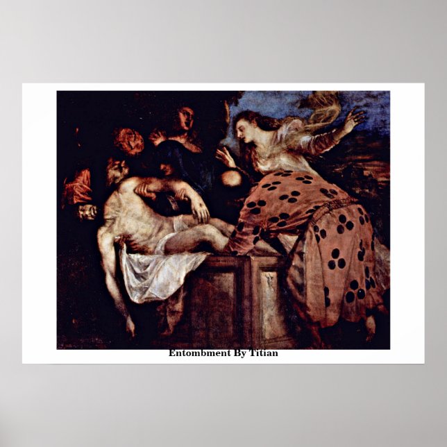 Póster Entombment De Titian (Frente)