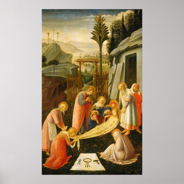 Póster Entombment of Christ, Fra Angelico Bella Artes Pos (Frente)