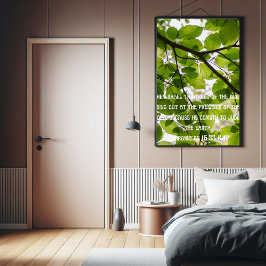 Póster Entonces el árbol cantará la fe