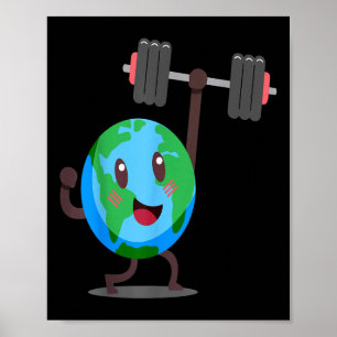 Póster Entorno de entrenamiento planetario de levantamien
