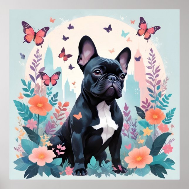 Póster Entorno natural de los animales de cosecha de vint (Frente)