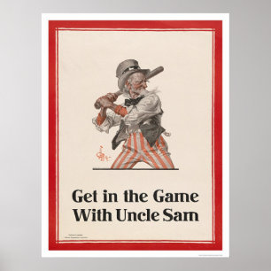 Póster Entra en el juego con el tío Sam