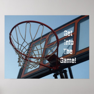 Póster ¡Entra En El Juego! Poster de baloncesto