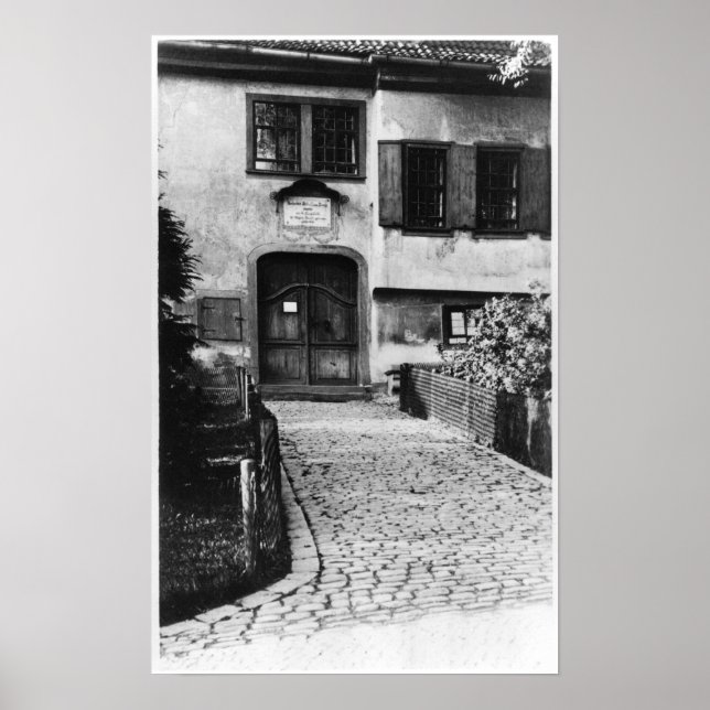 Póster Entrada a la casa de Johann Sebastian Bach (Frente)