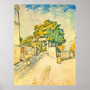 Póster Entrada al Moulin de la Galette de Van Gogh
