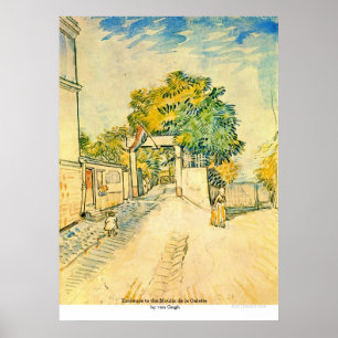 Póster Entrada al Moulin de la Galette por van Gogh