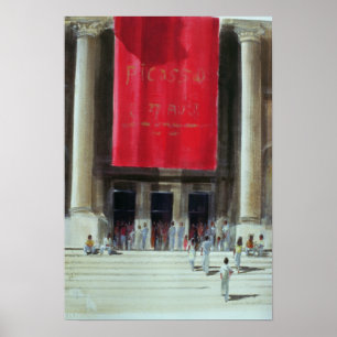 Póster Entrada al museo metropolitano Nueva York