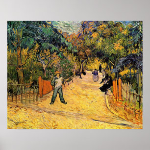 Póster Entrada al Parque Público por Vincent van Gogh