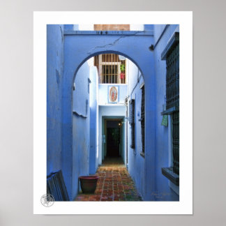 Póster Entrada azul