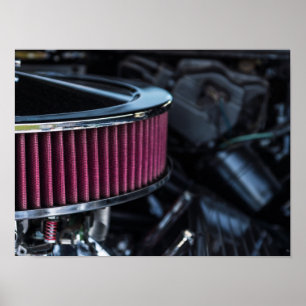 Póster Entrada de aire cromada