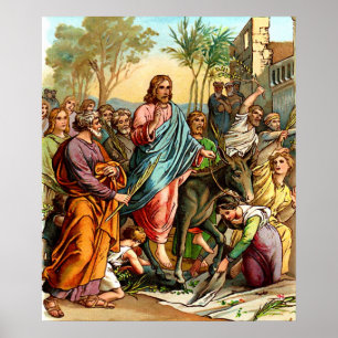 Póster entrada de cristianos en el poster