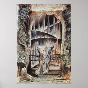 Póster Entrada de Dante y Virgil al Infierno