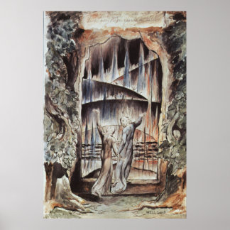 Póster Entrada de Dante y Virgil al Infierno