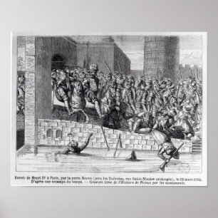 Póster Entrada de Enrique IV a París