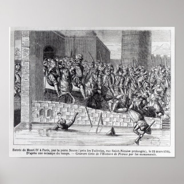 Póster Entrada de Enrique IV a París (Frente)