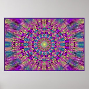 Póster Entrada de la flor de la montaña