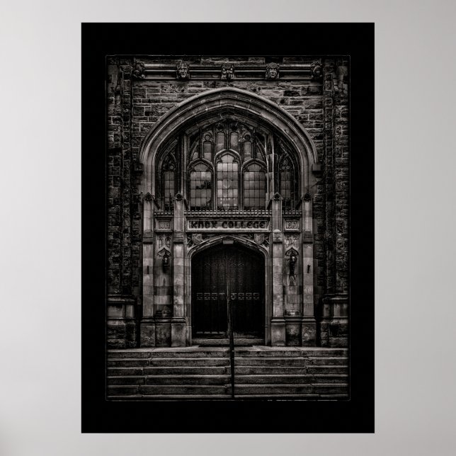 Póster Entrada de la universidad de Knox no 1 con fronter (Frente)