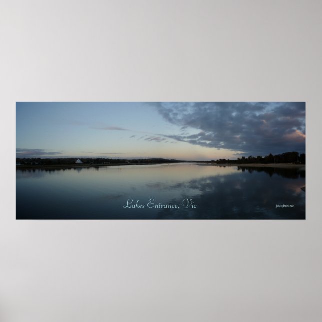 Póster Entrada de los lagos, Victoria (Frente)