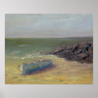 Entrada de marea - Barco en la orilla