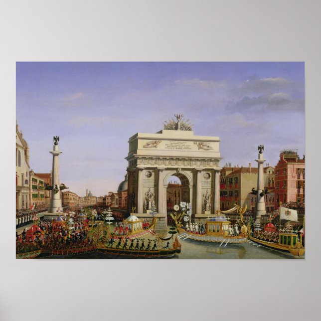 Póster Entrada de Napoleón I a Venecia, 1807 (Frente)
