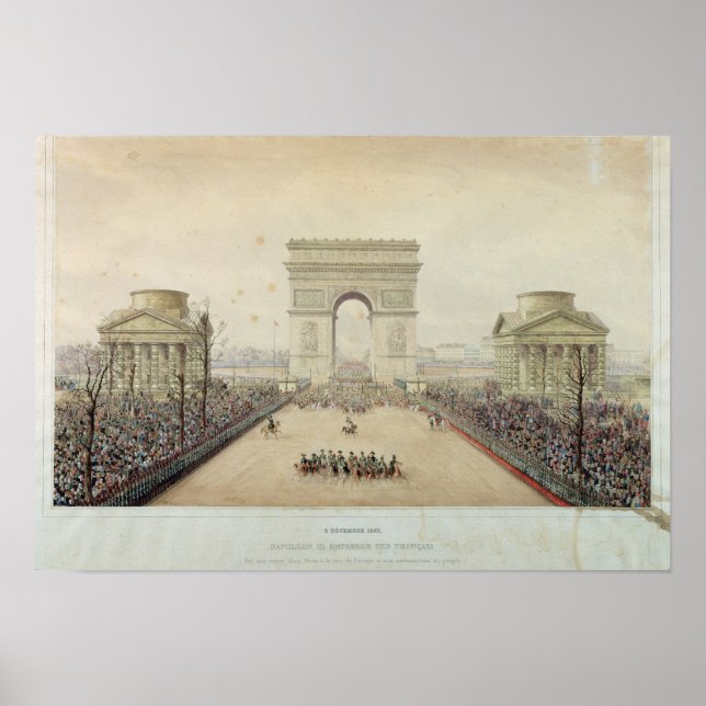 Póster Entrada de Napoleón III en París (Frente)