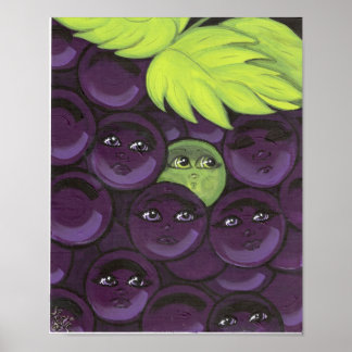 Póster Entrada de uva verde