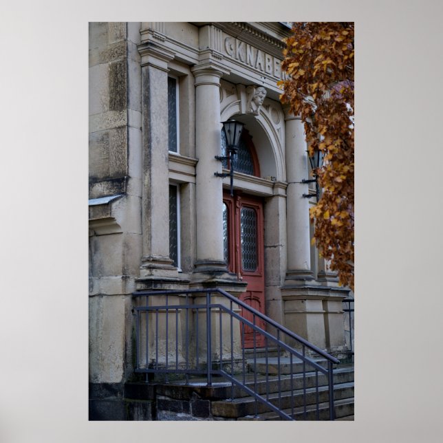 Póster Entrada de viejos chicos: Escuela Heinrich-Pestalo (Frente)