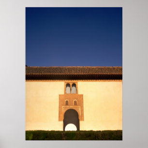 Póster Entrada del arco de oro de Alhambra
