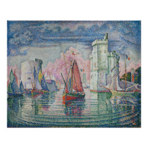 Póster Entrada del puerto de La Rochelle, Paul Signac
