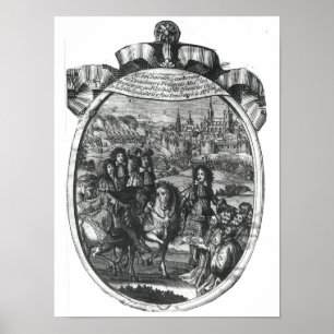 Póster Entrada del Rey Luis XIV en Estrasburgo