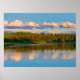 Póster Entrada del sol al atardecer   Nuevo Brunswick, Ca