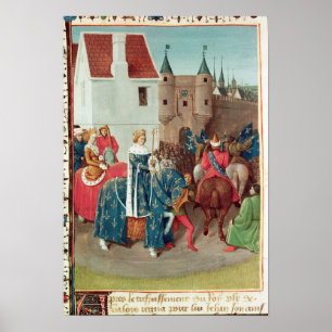 Póster Entrada en París del Rey Jean II Le Bon