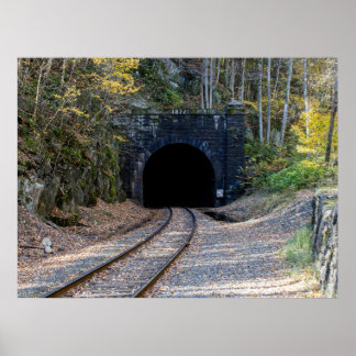 Póster Entrada este del túnel de Hoosac