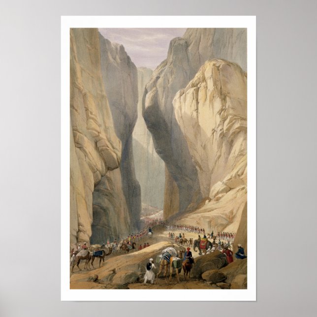 Póster Entrance to the Bolan Pass from Dadur, from 'Sketc (Frente)