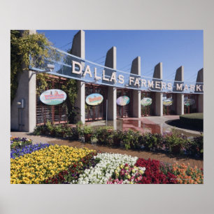 Póster Entrance to the Dallas Farmers Market