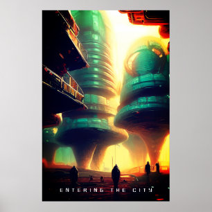 Póster Entrando en la ciudad
